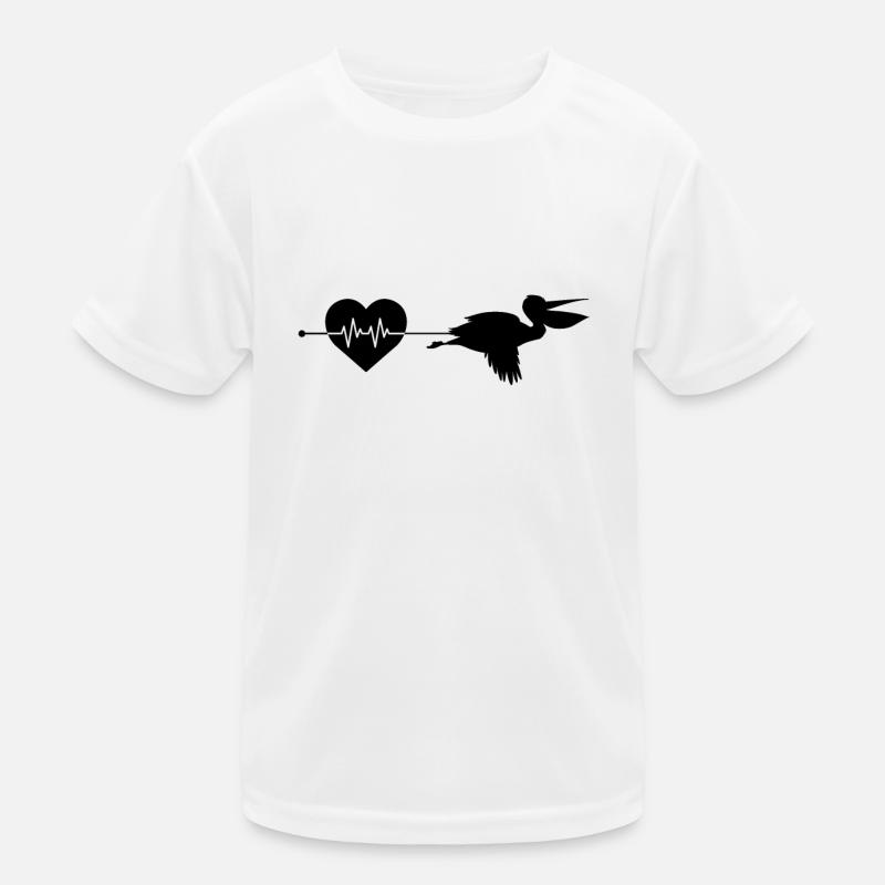 Pelikan Herzschlag Kinder Funktions-T-Shirt