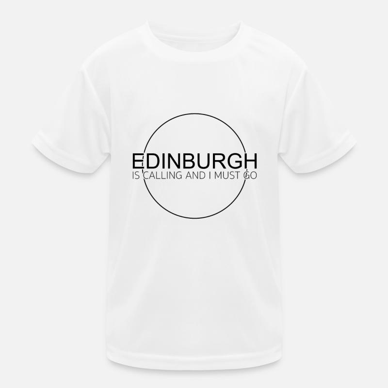 Edinburgh Spruch Kinder Funktions-T-Shirt