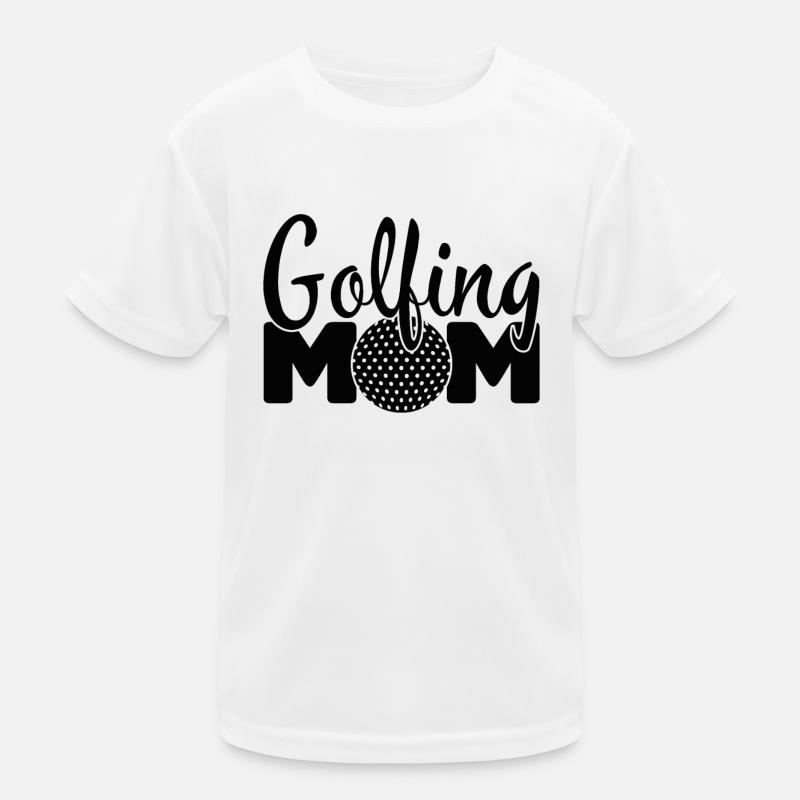 Golfspieler Golfer Golfschläger Golfen Golf Mutter Kinder Funktions-T-Shirt