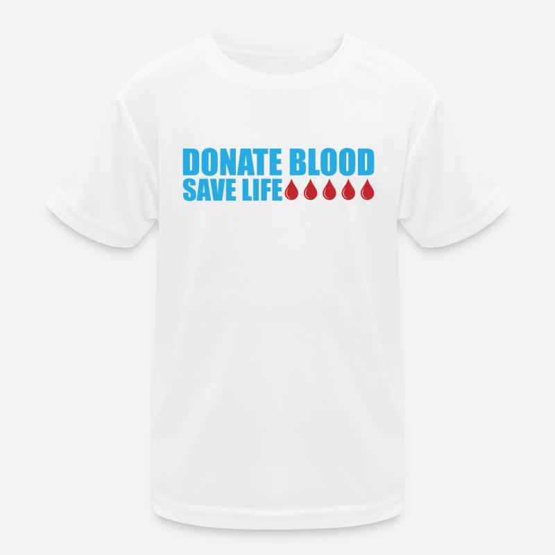 Blutspende Blutspenden Blutspender Kinder Funktions-T-Shirt