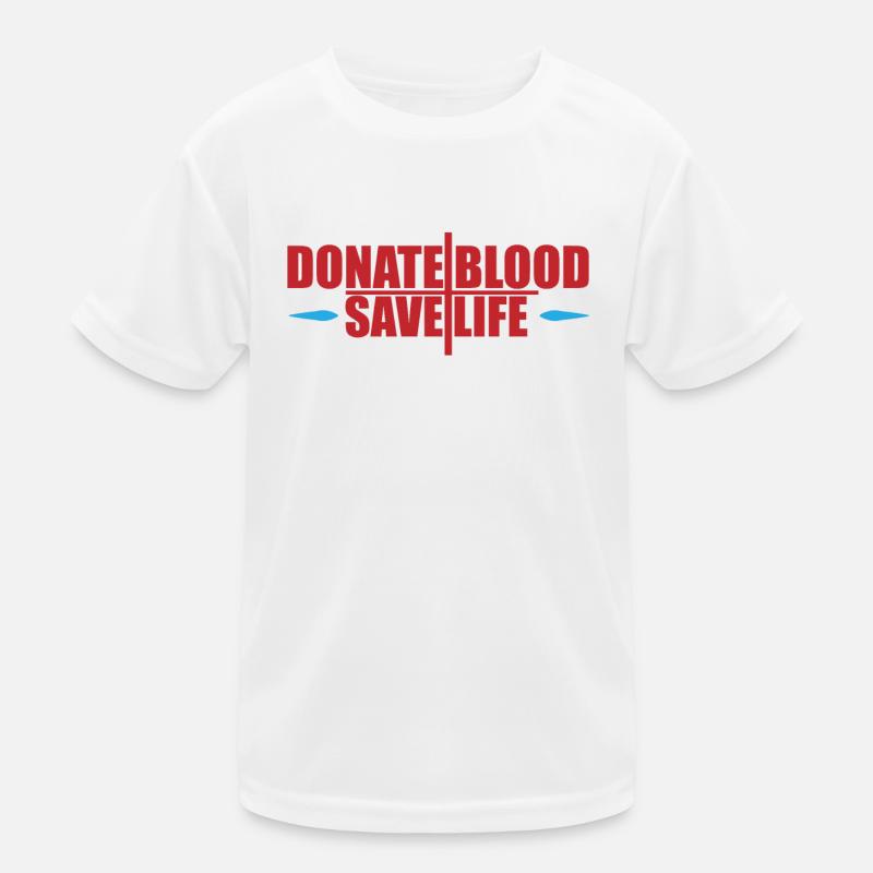 Don de sang Dons de sang Donneurs de sang T-shirt sport Enfant