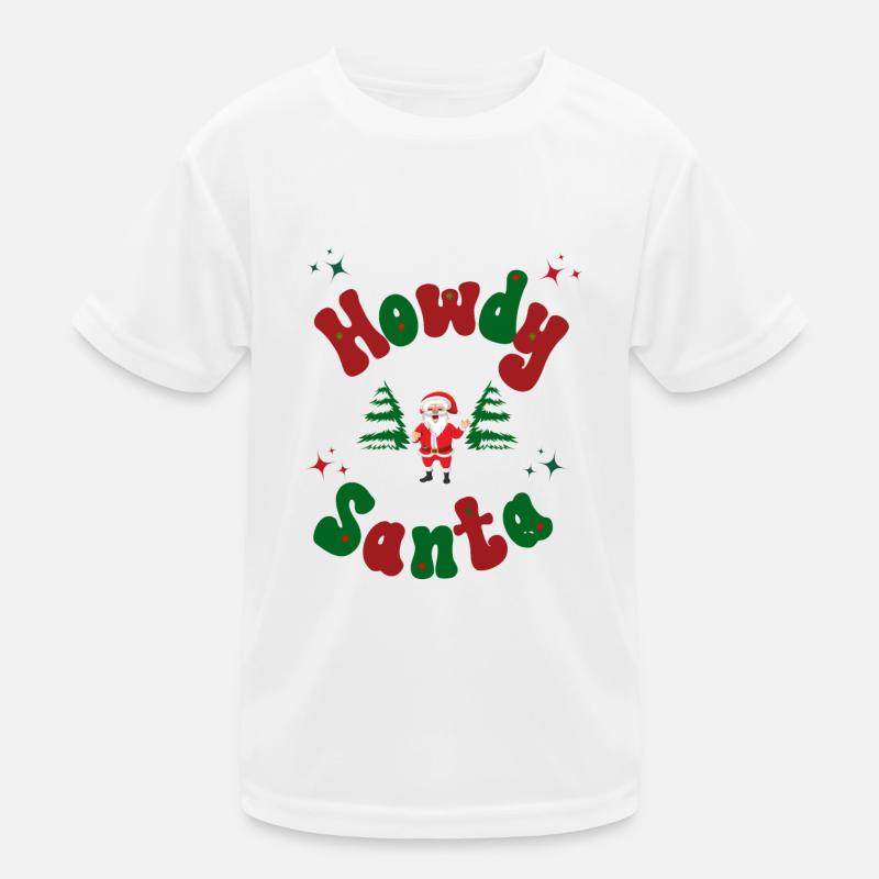 Tenue de Noël Howdy Santa T-shirt sport Enfant