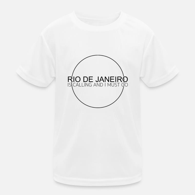 Rio de Janeiro Spruch Kinder Funktions-T-Shirt