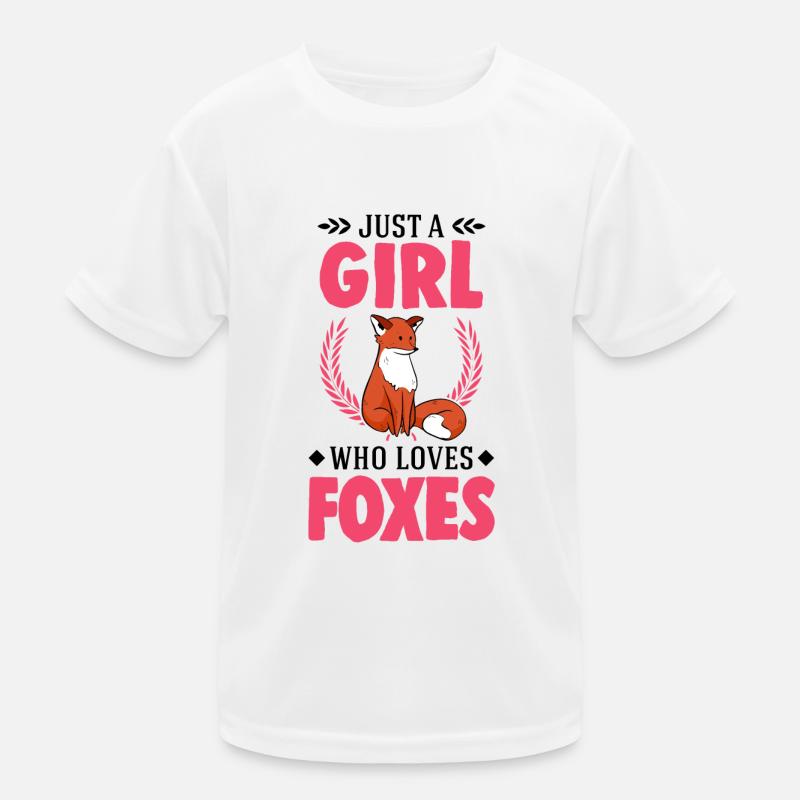 Fuchs Mädchen Geschenk Kinder Funktions-T-Shirt