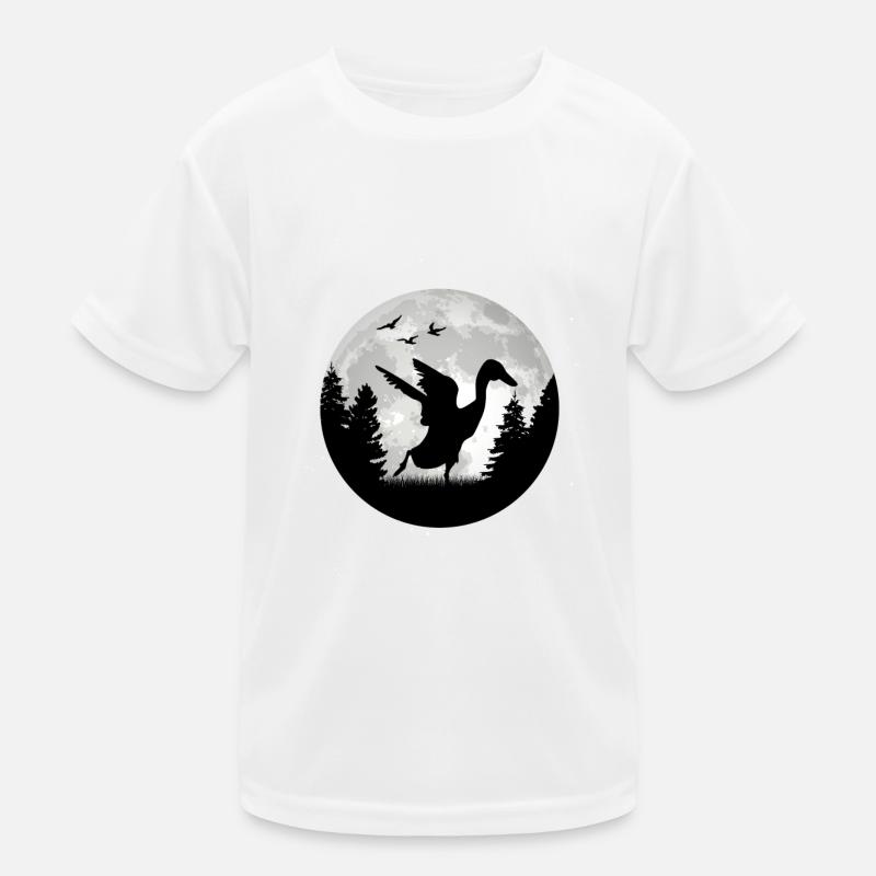 Indian Running Duck Moon Duck Kids Functional T-Shirt