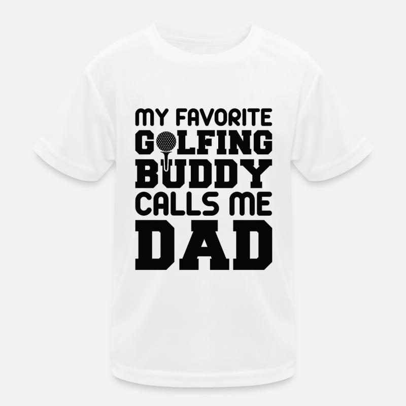Golf Vater Golfer Bester Vater Golfplatz Papa Sohn Kinder Funktions-T-Shirt