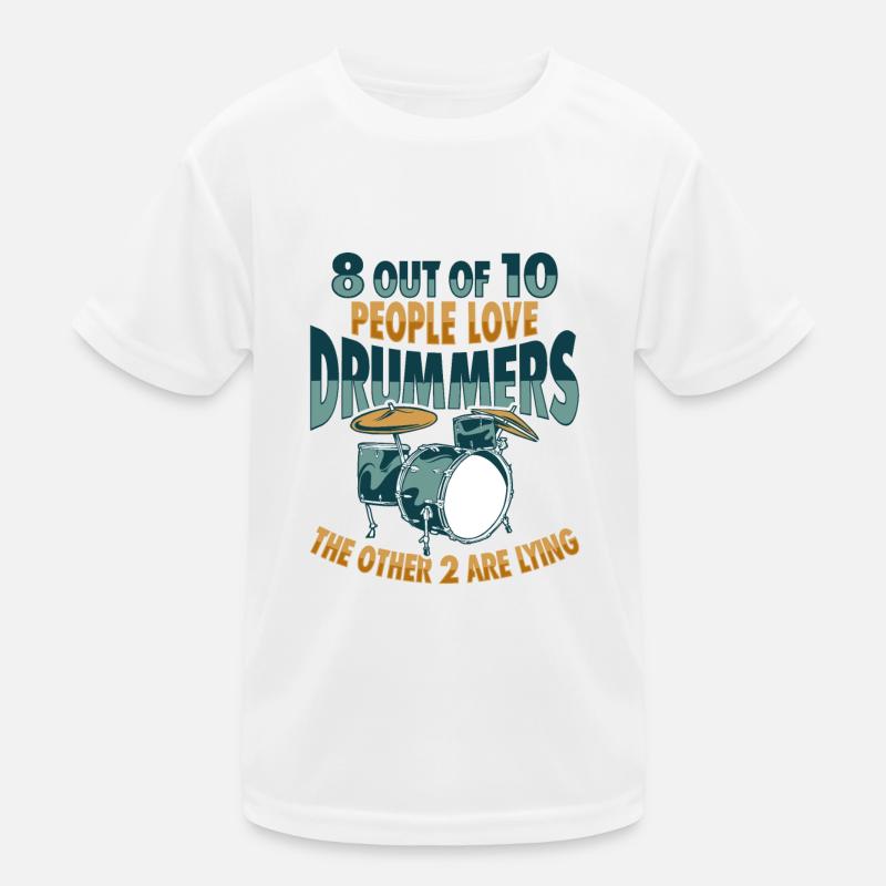 Conception de percussions de batterie T-shirt sport Enfant