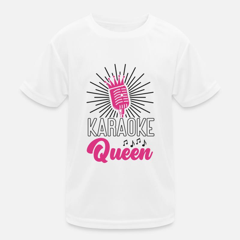 Karaoke Singer 80s Retro Karaoke Kinder Funktions-T-Shirt