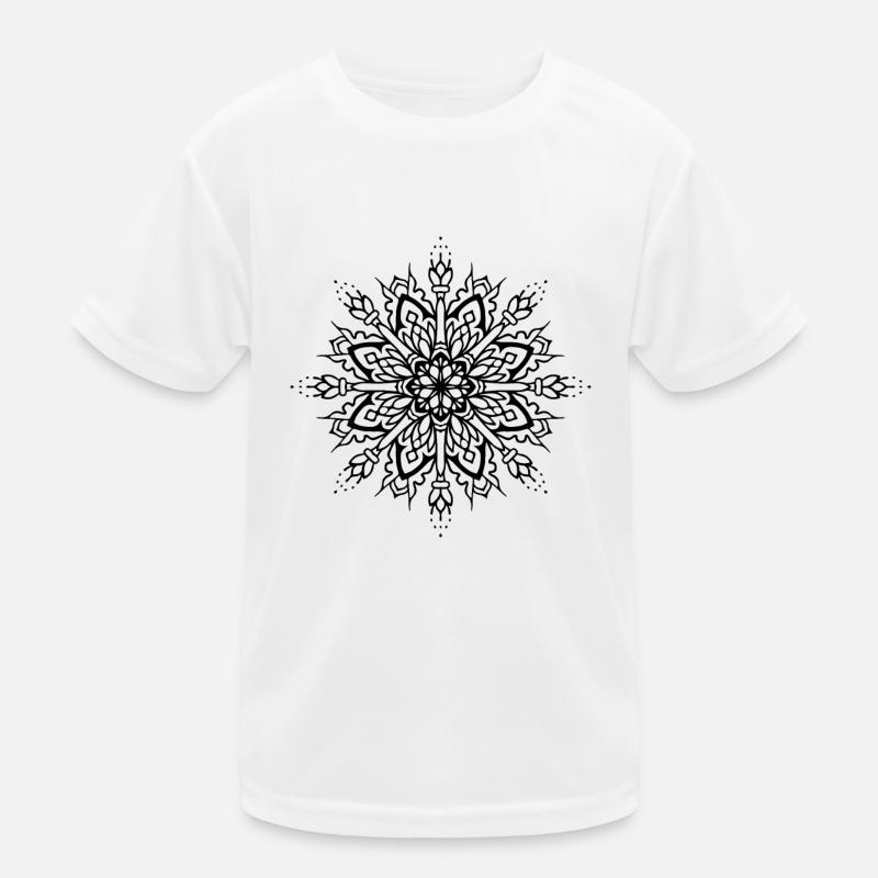 Fleurs Mandala T-shirt sport Enfant