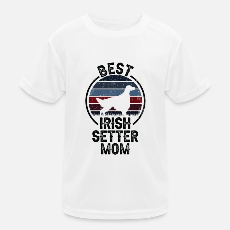 Dog Mama - Irish Setter Kids Functional T-Shirt