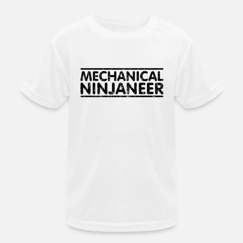 Ninjaneer - Mechanical Engineer Kids Functional T-Shirt