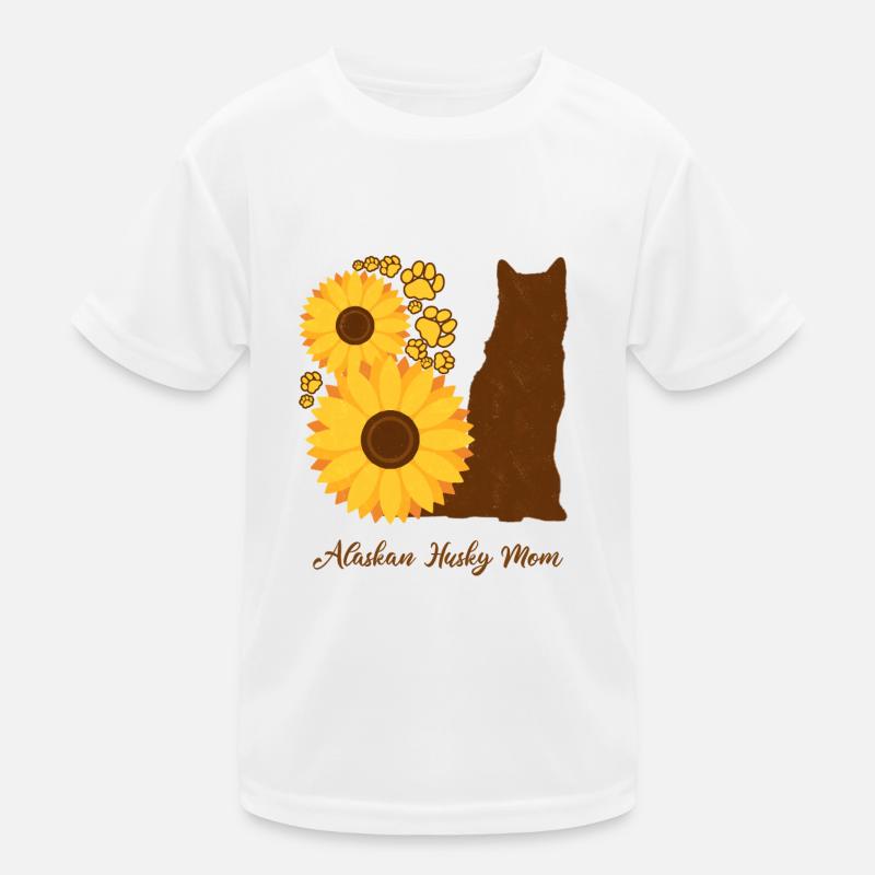 Mère de tournesol - Husky d’Alaska T-shirt sport Enfant