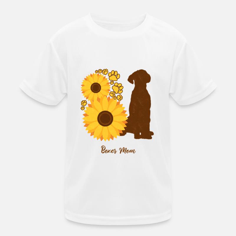 Sonnenblumen-Mutter - Boxer Kinder Funktions-T-Shirt