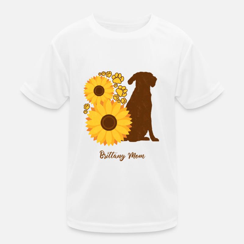 Sonnenblumenmutter - Bretagne Kinder Funktions-T-Shirt