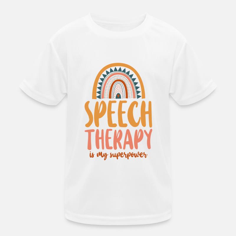Speech Therapist Therapy Assistant Kinder Funktions-T-Shirt