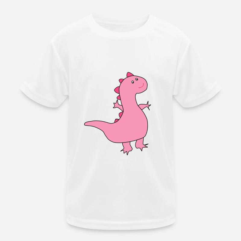 Pink Dino Kids Functional T-Shirt