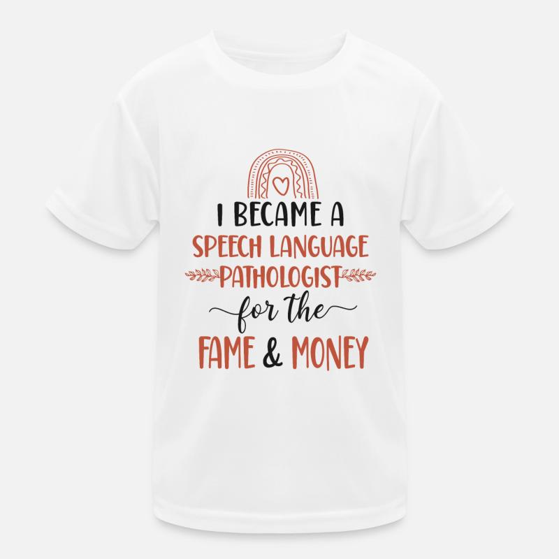 Speech Therapist Therapy Assistant Kinder Funktions-T-Shirt