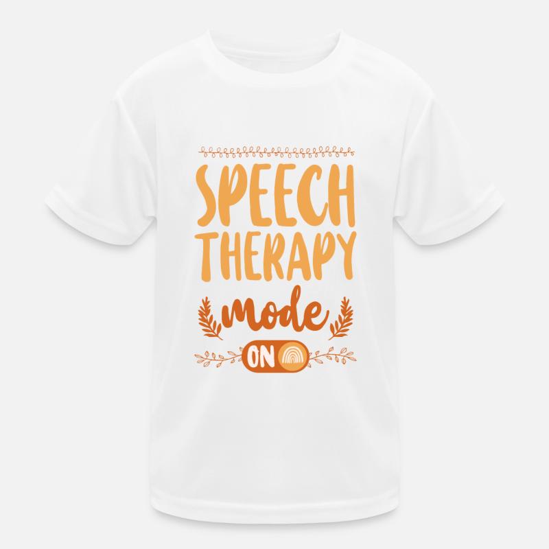 Speech Therapist Therapy Assistant Kinder Funktions-T-Shirt