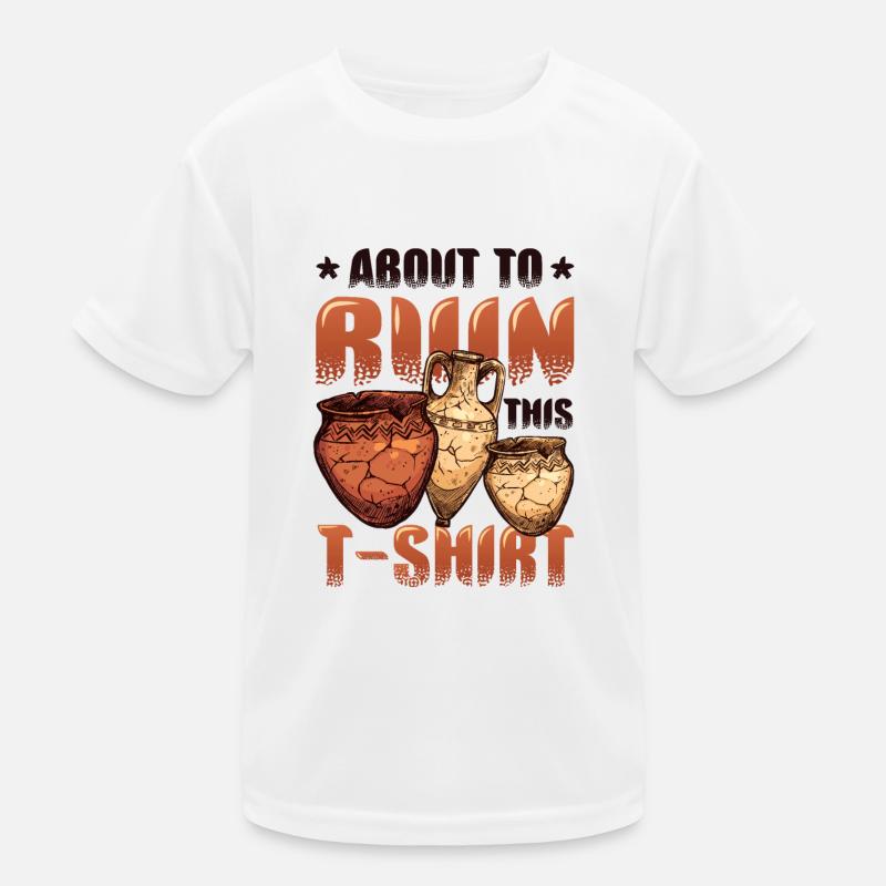 Pottery clay on ruining Kids Functional T-Shirt