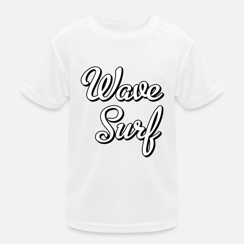 Wave Surf Kinder Funktions-T-Shirt