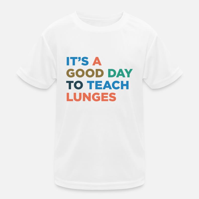 Teaching Lunges Coach Kids Functional T-Shirt