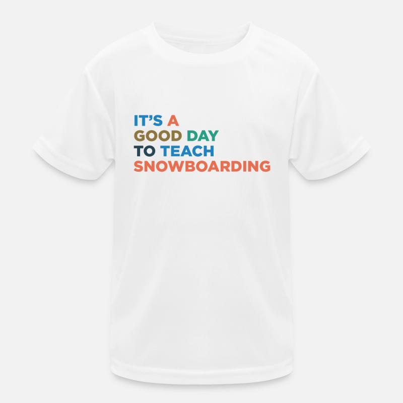 Snowboard Coach Teaching Kids Functional T-Shirt