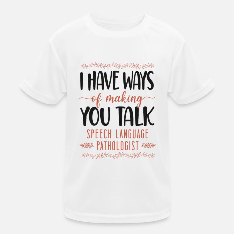 Speech Therapist Therapy Assistant Kinder Funktions-T-Shirt