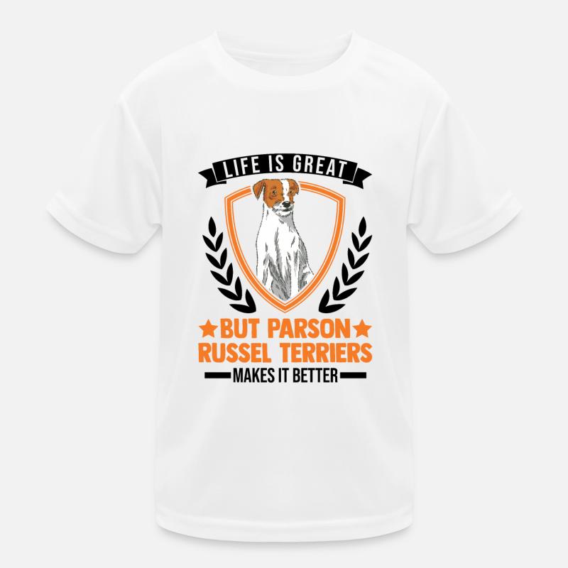Parson Russell Terrier Geschenk Kinder Funktions-T-Shirt