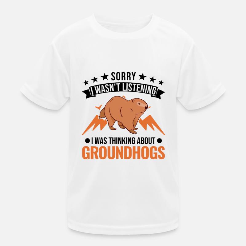 Murmeltier Groundhog Day Waldmurmeltier Kinder Funktions-T-Shirt