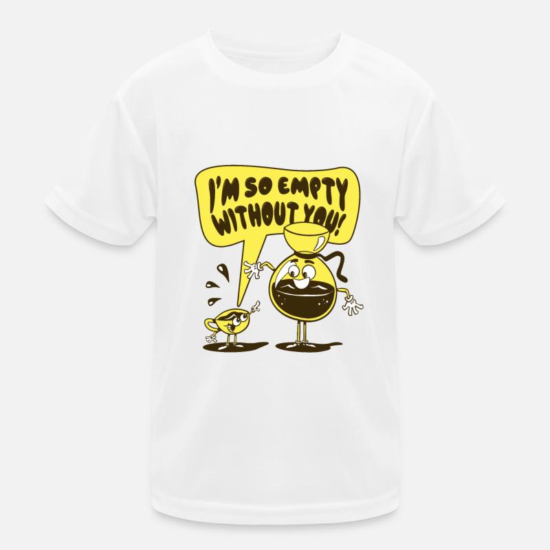Coffee Coffee Bean Gift Coffee Cup Caffeine - Kids Functional T-Shirt - white