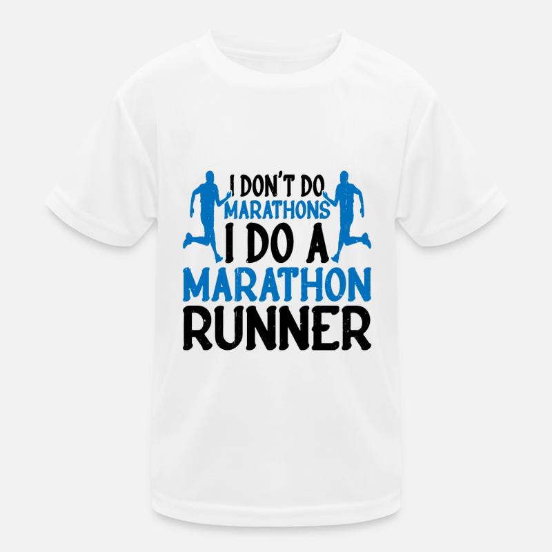 Je ne fais pas de marathons, je fais un coureur de marathon T-shirt sport Enfant
