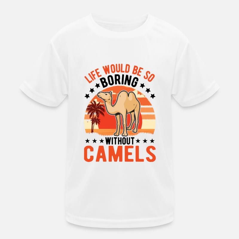 Kamel Geschenk Dromedar Camel Großkamel Kinder Funktions-T-Shirt