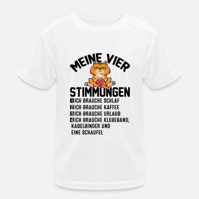 Meine Vier Stimmungen Kinder Funktions-T-Shirt