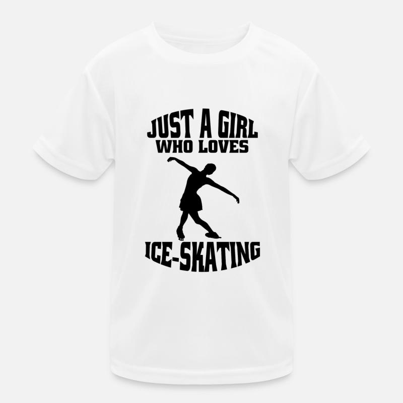 Figure skating ice skating skate figure skating Kids Functional T-Shirt