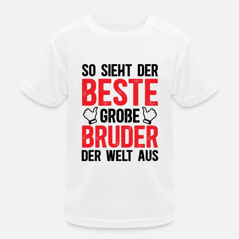 So Sieht Der Beste Große Bruder Der Welt Aus Kinder Funktions-T-Shirt