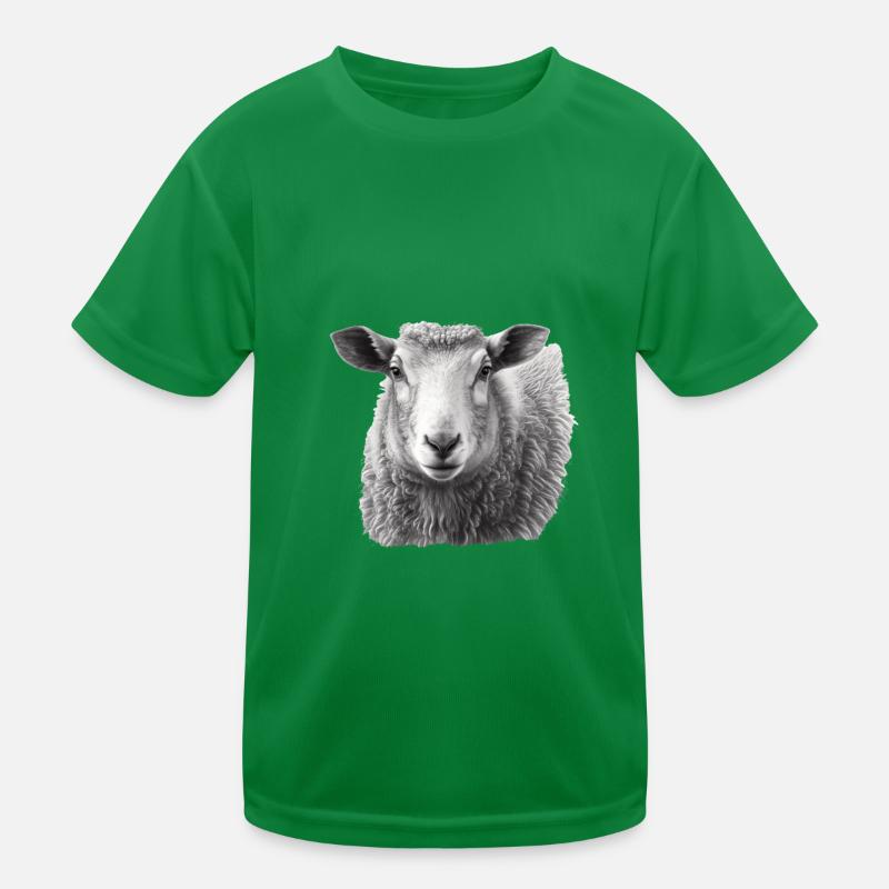 Portrait de mouton T-shirt sport Enfant