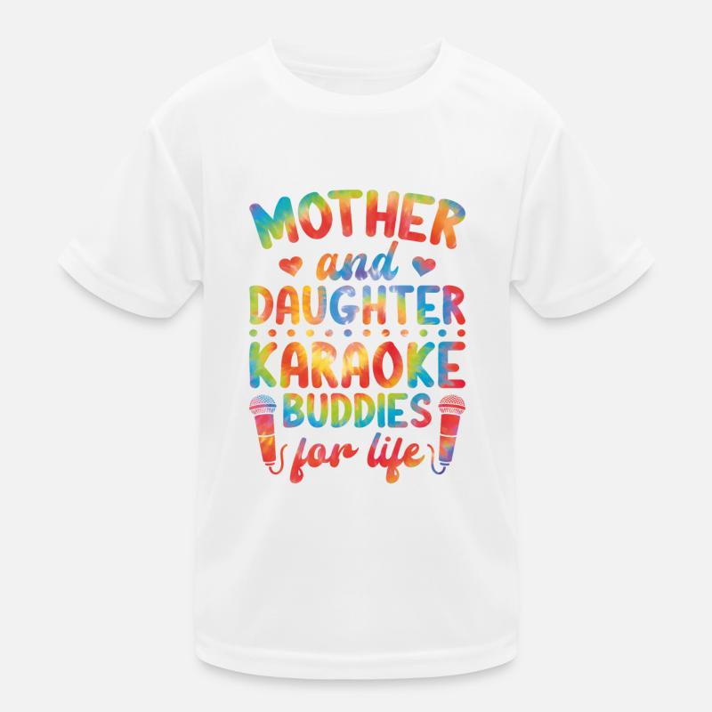 Chanteuse de karaoké Maman Tie Dye Mère T-shirt sport Enfant