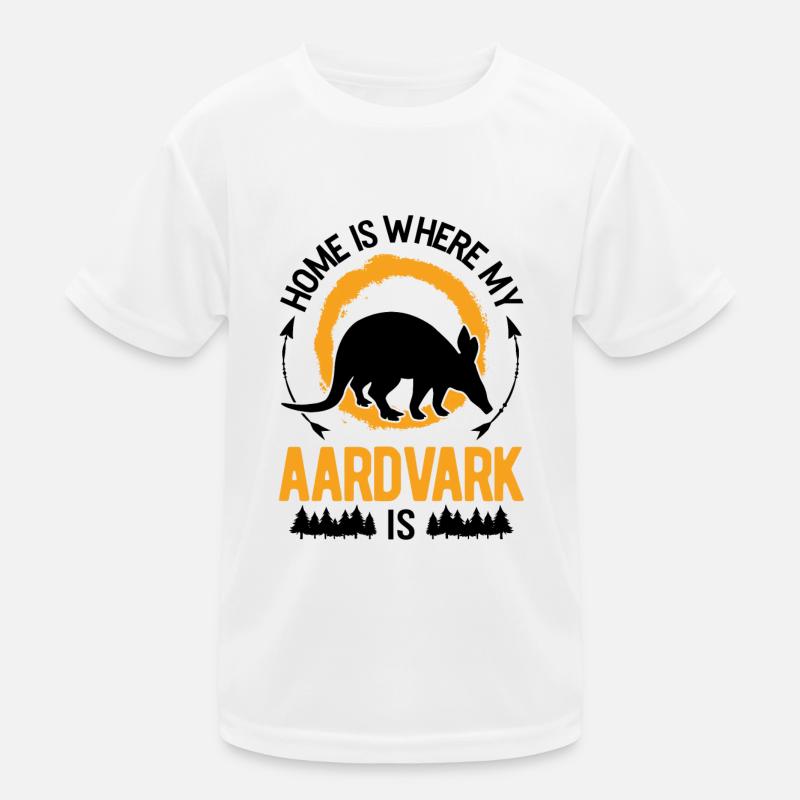 Home is where my aardvark is Kids Functional T-Shirt
