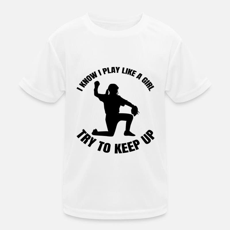 Baseball lover baseball woman baseball game Kids Functional T-Shirt