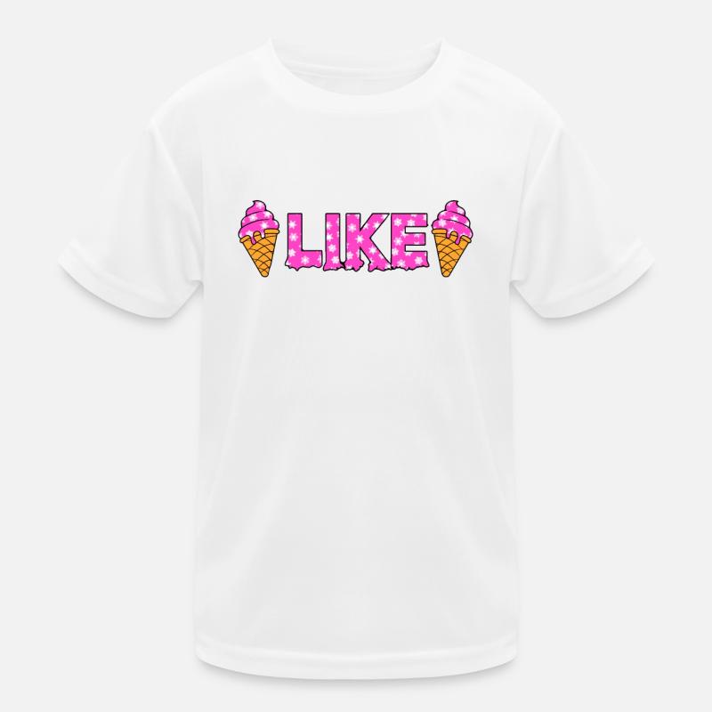 Ich mag Eis - I Like ICE Cream Kinder Funktions-T-Shirt