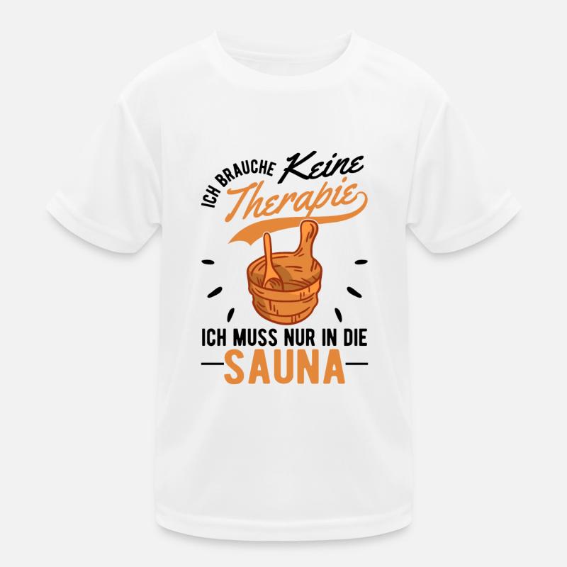 Sauna Therapy Sauna Master Sauna-goers Kids Functional T-Shirt