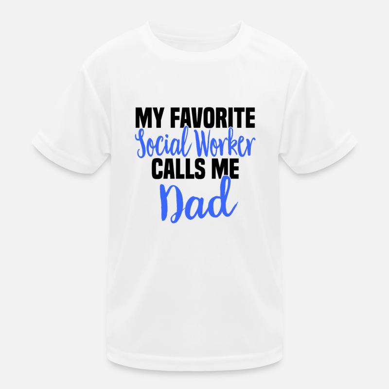 Social Work Social Work Social Work Dad Kids Functional T-Shirt