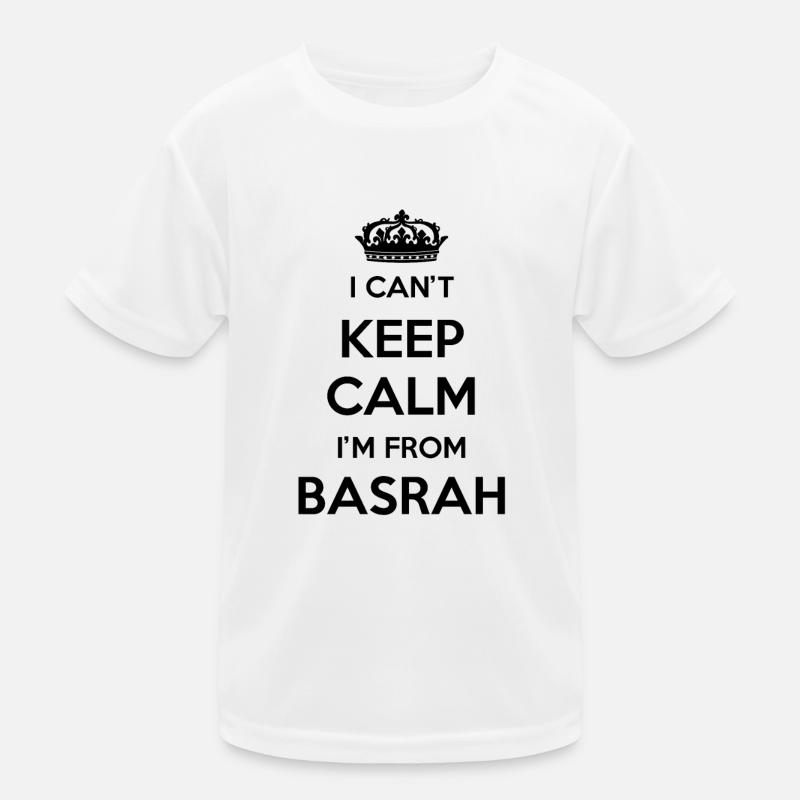 I can't stay calm, I'm from Basra Kids Functional T-Shirt