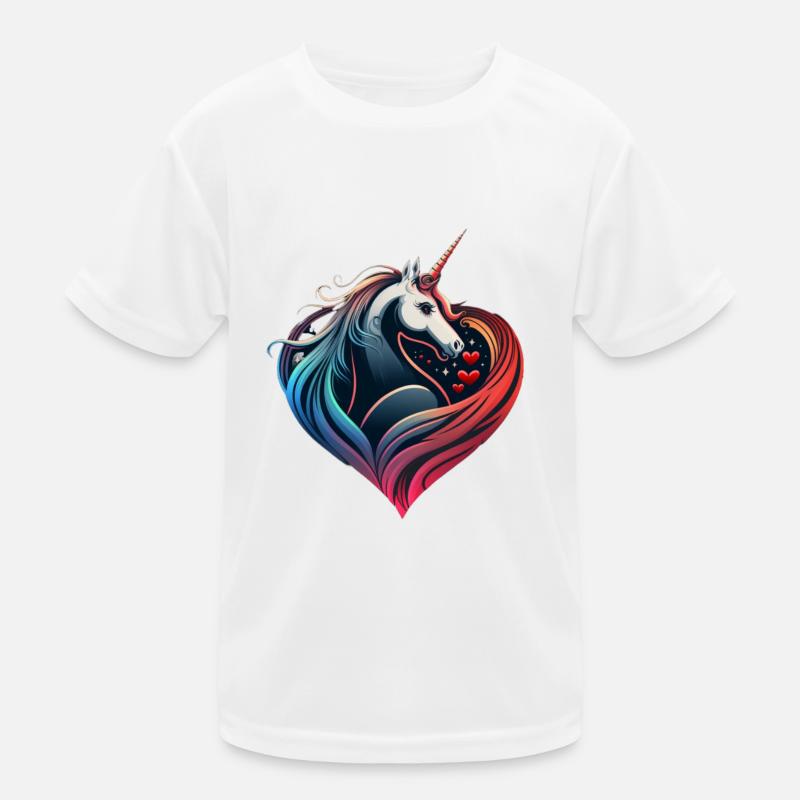 Einhornherz Kinder Funktions-T-Shirt