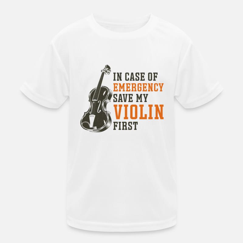 Violin Violinist In Case Of Kids Functional T-Shirt