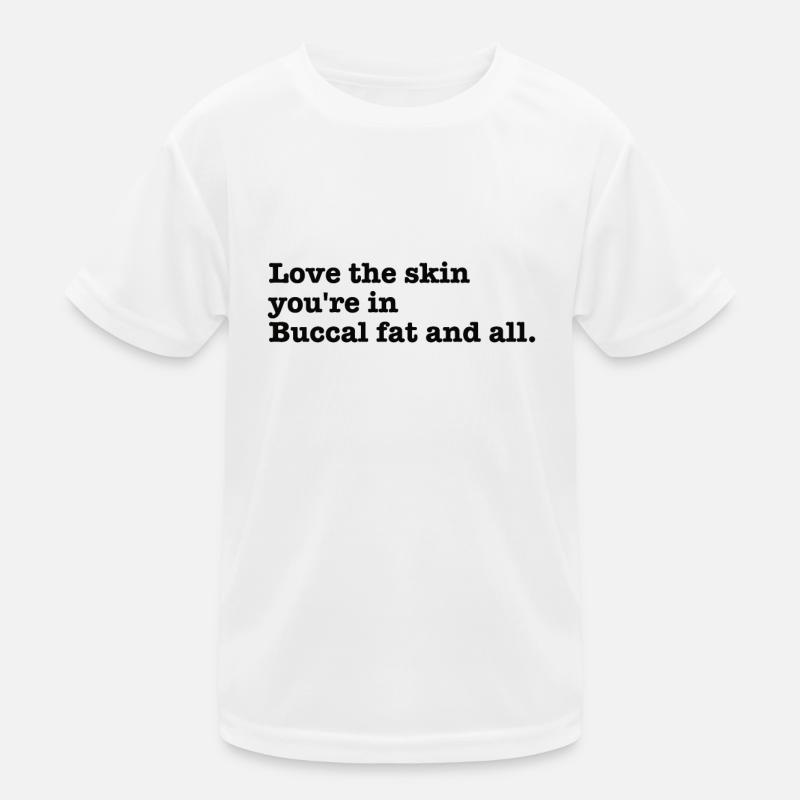 Beauté naturelle Pas de graisse buccale Romover Citation T-shirt sport Enfant