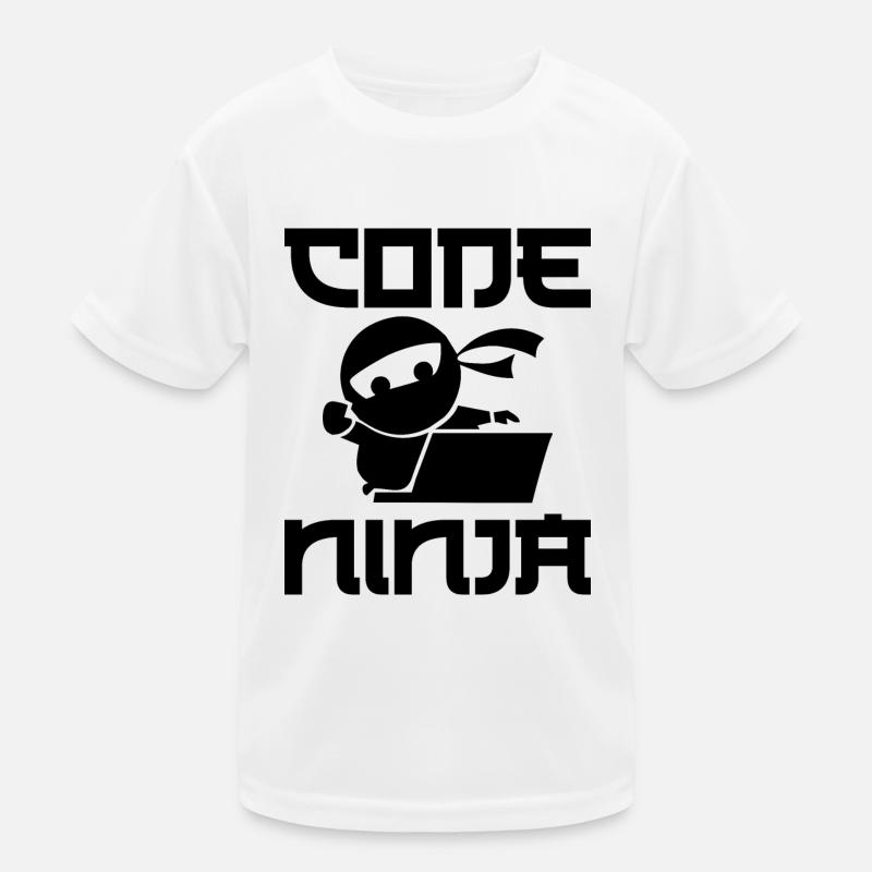 Programmieren - Kinder Funktions-T-Shirt - Weiß