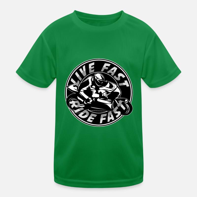 motorcycle live ride fast motorcycles motorcycle tours Kids Functional T-Shirt