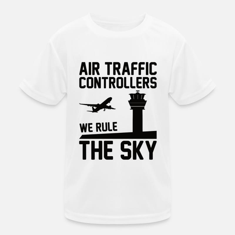 Air traffic controller Tower controller Flight attendants Kids Functional T-Shirt