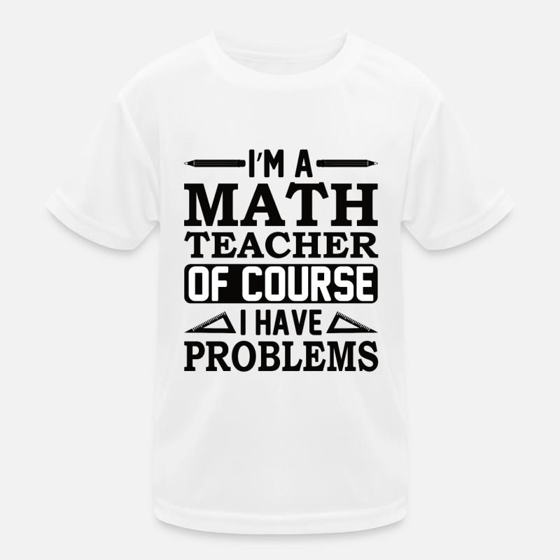 Professeur de mathématiques Formule mathématique Professeur de géométrie T-shirt sport Enfant